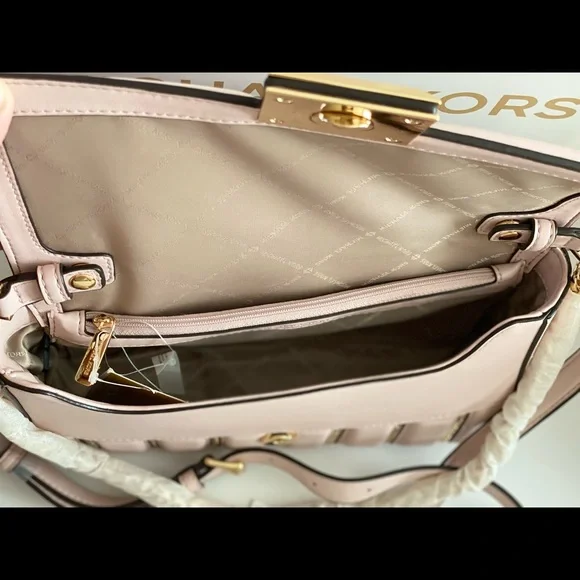 Michael Kors Sonia medium Shoulder / Crossbody Bag - Powder Blush - Picture 7 of 10